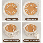 Égouttoir 2-en-1 Rotatif à Deux Niveaux pour Évier & Fruits | Égouttage Intelligente avec Poignée | Valuna