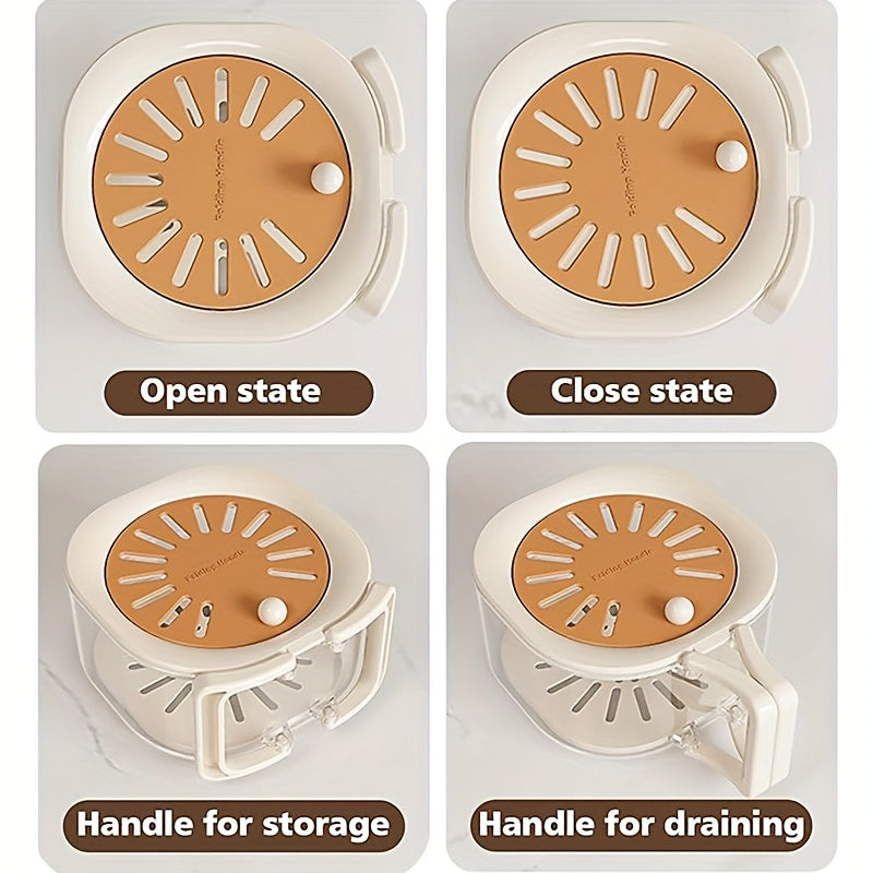 Égouttoir 2-en-1 Rotatif à Deux Niveaux pour Évier & Fruits | Égouttage Intelligente avec Poignée | Valuna