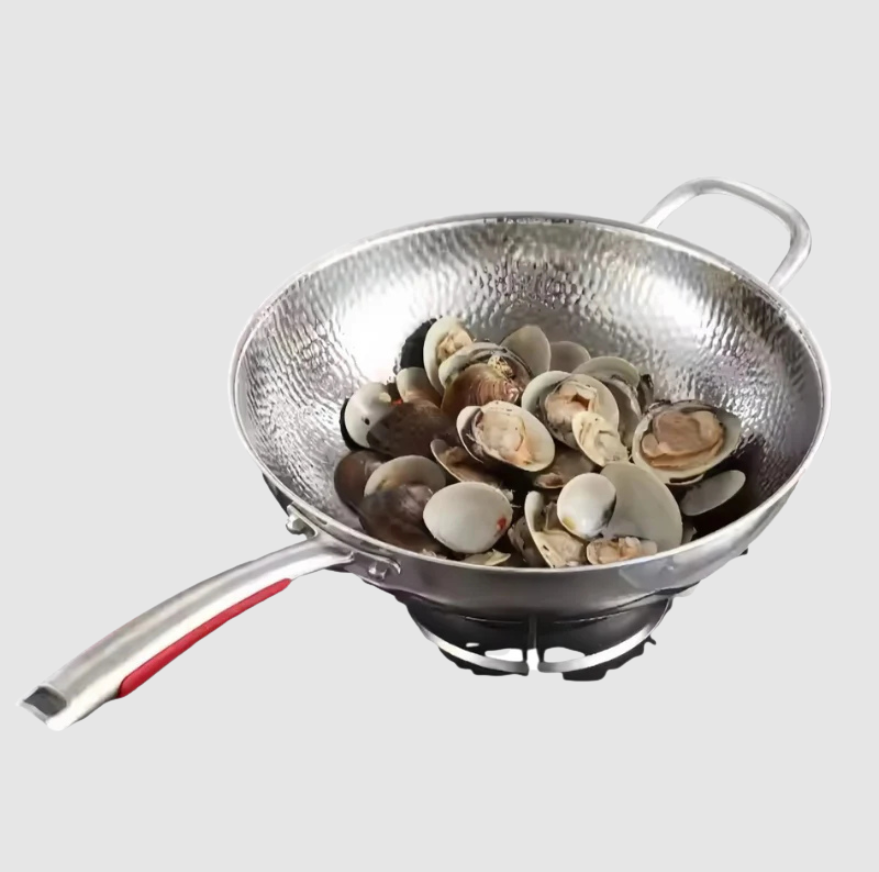 Cuistron | Wok en Titan Premium avec Fond Rond pour Cuisinières à Induction et Sautés Faciles | Valuna