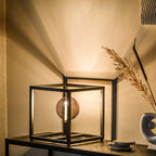 Lampe de Table Tibor en Métal Noir | Éclairage d’Accent Moderne & Élégant | Valuna