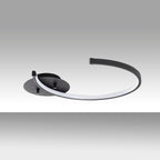 Plafonnier Lunaris en Métal Noir | Suspension Moderne et Minimaliste | Valuna