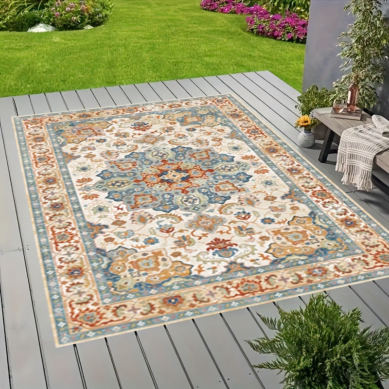 BohoTerra | Tapis De Terrasse Bohème Imperméable Pour Extérieur | Valuna