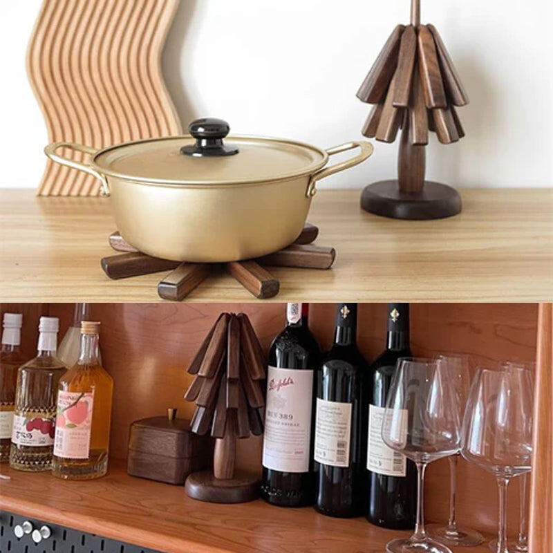 Sous-Verres | En Noyer Noir Pour Protection Et Style | Valuna