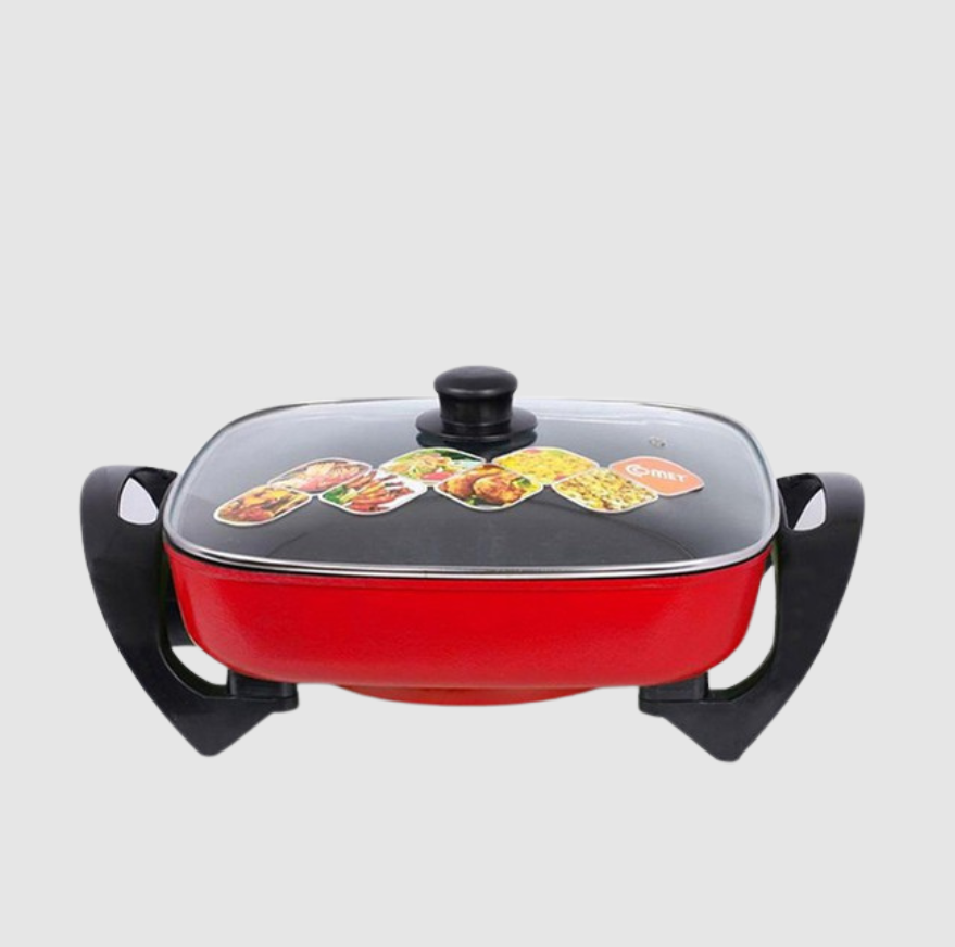 Cocotte Électrique 1800 W | Revêtement Téflon Anti‑adhésif & Cuve Spacieuse | Valuna