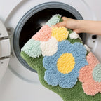 FlorSoft | Tapis De Bain Extra Absorbant Avec Motif Floral Pour Confort Et Style | Valuna