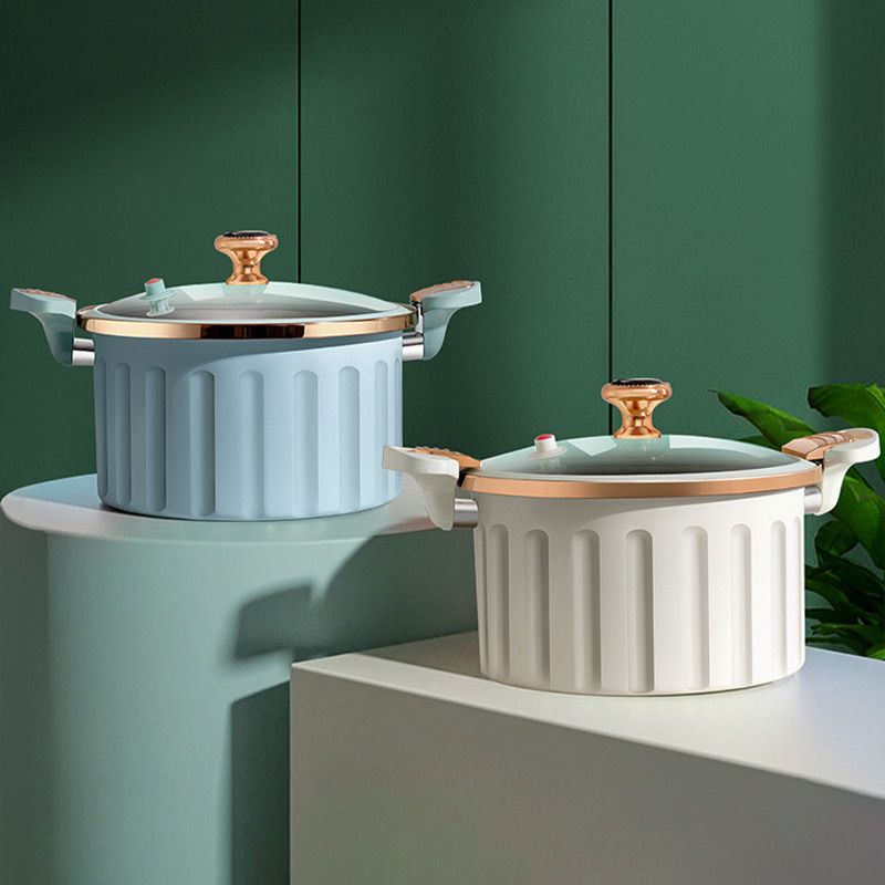 Cocotte Minute Émaillée Anti‑adhésive Compacte | Cuisson Rapide & Saine | Valuna