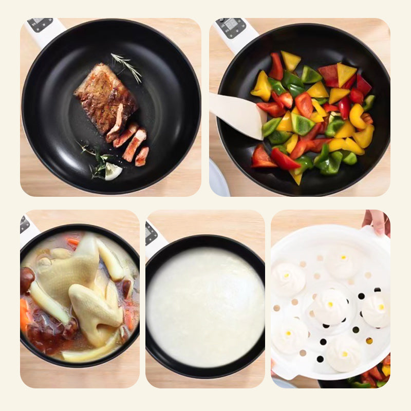 Poêle Électrique Intelligente CookMaster | 3 L Anti‑adhésive Sain et Polyvalent | Valuna