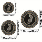 LeoparRound | Tapis Rond À Motif Léopard Pour Une Décoration Intérieure Élégante Et Un Confort Absolu | Valuna