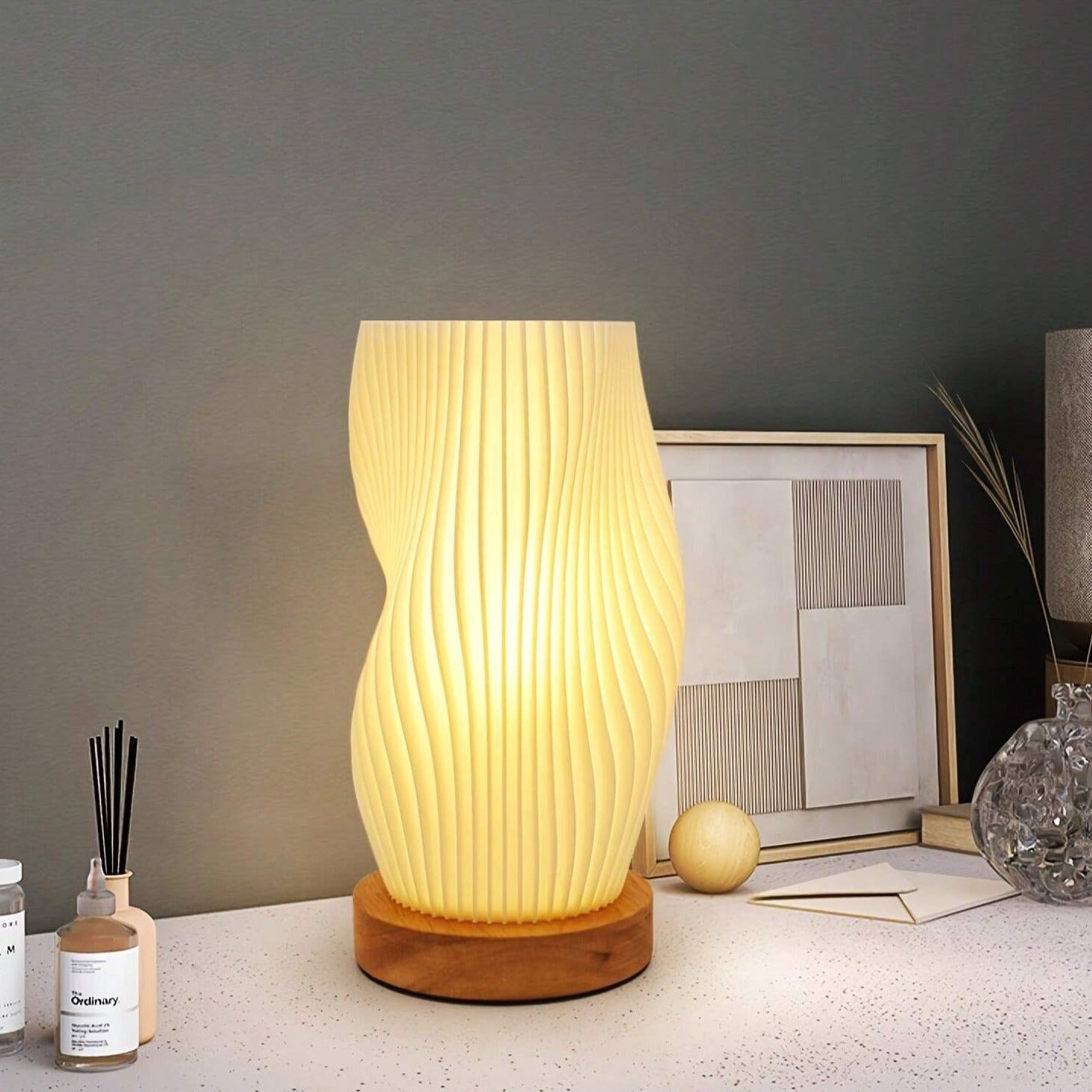 Lampe | Serene Wavecrest Élégante et Apaisante | Valuna