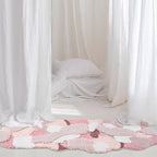 SakuraSnow | Tapis Fleur De Cerisier Et Mousse De Neige – Élégance Japonaise Pour Votre Intérieur | Valuna