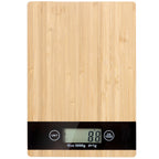 BambooScale | Balance De Cuisine Électronique En Bois De Bambou Avec Écran Lcd – Livraison Offerte | Valuna
