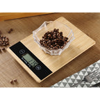 BambooScale | Balance De Cuisine Électronique En Bois De Bambou Avec Écran Lcd – Livraison Offerte | Valuna