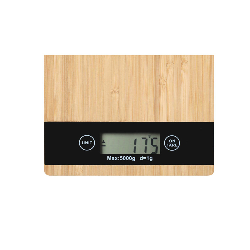 BambooScale | Balance De Cuisine Électronique En Bois De Bambou Avec Écran Lcd – Livraison Offerte | Valuna