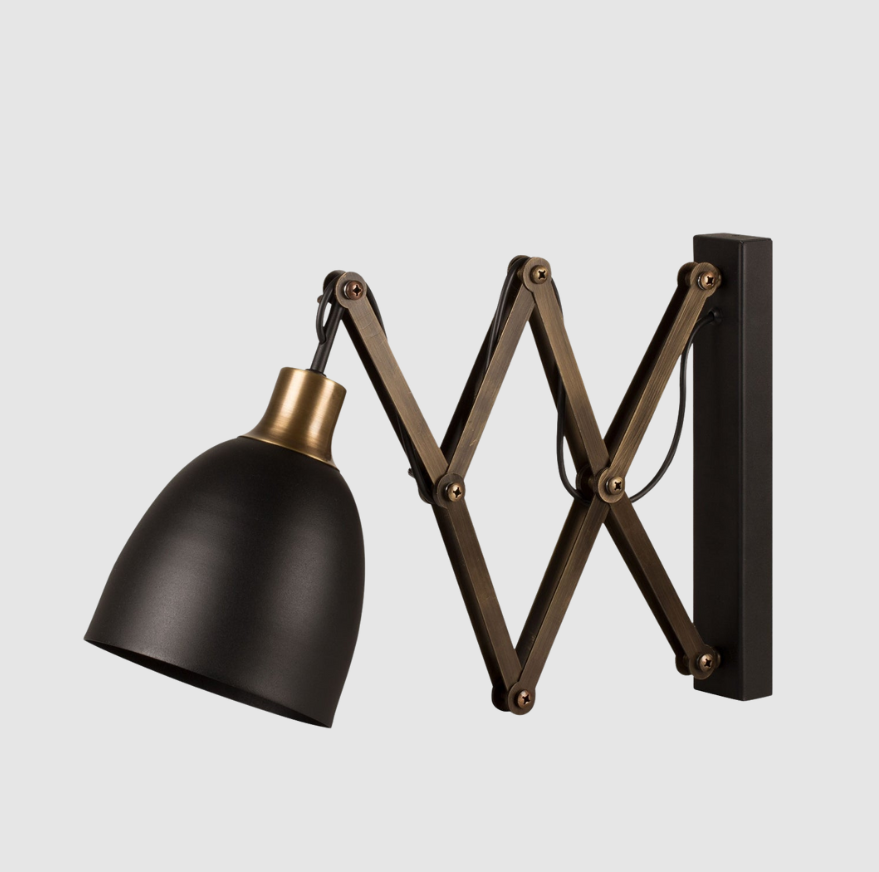 Applique Echelon Métal Noir | Applique Murale Industrielle Minimaliste | Valuna