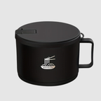 Grand Bol à Nouilles 1,3 L Inox | Couvercle Thermo‑résistant | Valuna