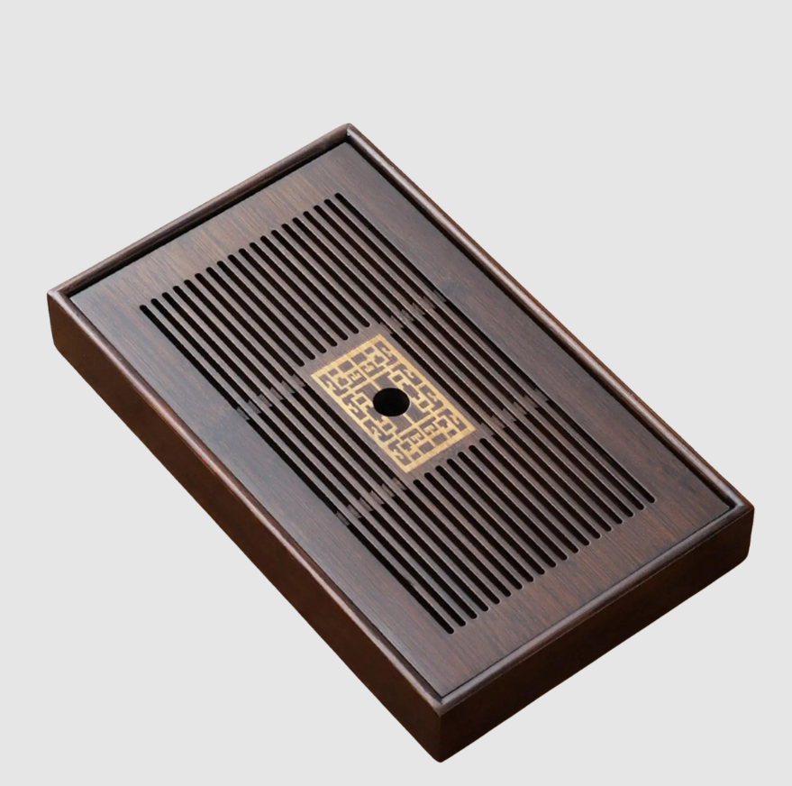 TeaFlow Plateau en Céramique Gongfu | Plateau à Thé Élégant avec Réservoir d’Eau et Drainage | Valuna