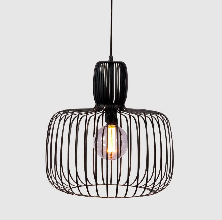 Suspension Ursul en Métal Noir | Déclaration Lumineuse Minimaliste et Audacieuse | Valuna