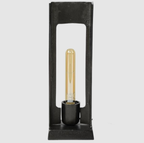 Lampe de Table Hanno en Métal Noir | Éclairage d’Accent Industriel Chic | Valuna