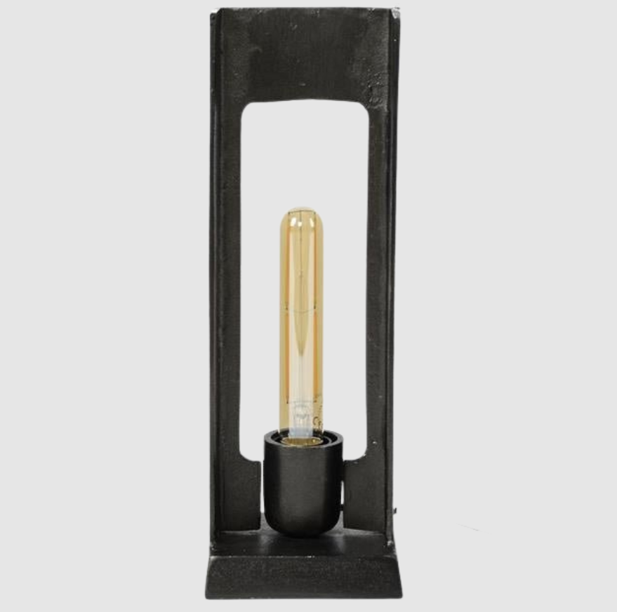 Lampe de Table Hanno en Métal Noir | Éclairage d’Accent Industriel Chic | Valuna