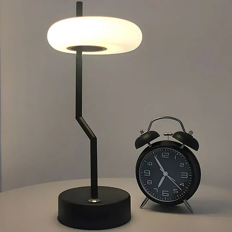 CurvaGlow | Lampe Sur Pied Élégante Avec Abat-Jour Rond | Valuna