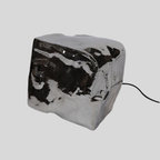 Lampe de Table Rocks en Métal Noir | Charme Industriel Audacieux pour Intérieurs Contemporains | Valuna