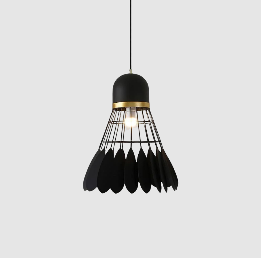 AeroLume | Lampe de Plafond Artistique en Plumes | Valuna