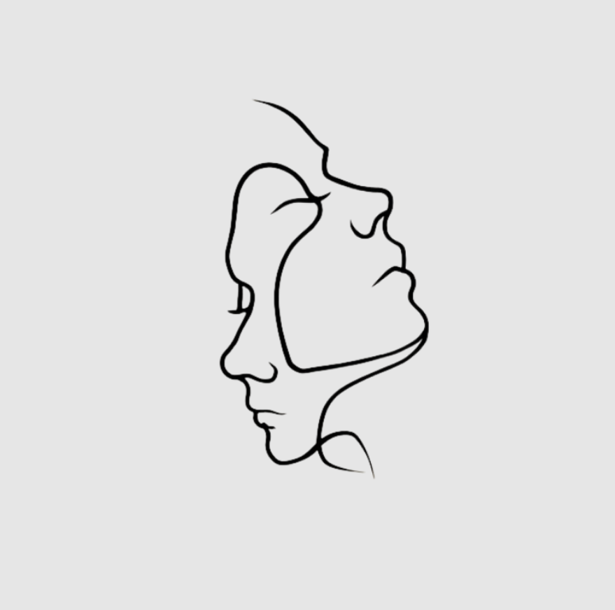 AmoraLine | Décoration Murale Minimaliste avec Expression Abstraite de l'Amour | Valuna