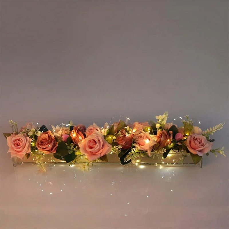 Vase En Acrylique Transparent Pour Décoration De Table VaseCristal - Valuna