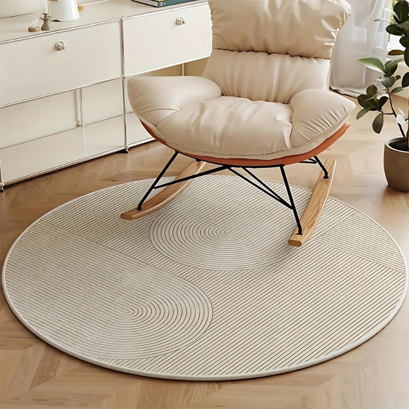 HomeOffice | Tapis Rond Antidérapant De 8 Mm D’Épaisseur Pour Maison Et Bureau | Valuna