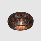 Plafonnier Alfie en Métal Noir‑Marron | Centre d’Ambiance Industrielle Élégante | Valuna