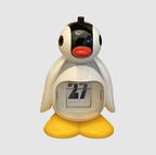 Calendrier Pingouin B/W Hue | Décoration de Bureau Charmante et Suivi de Date Fonctionnel | Valuna