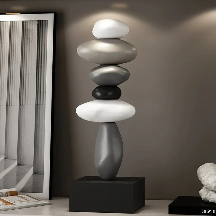 StoneBalance | Sculpture Moderne Et Stable En Pierre Pour Apporter Une Touche D'Élégance À Votre Intérieur | Valuna