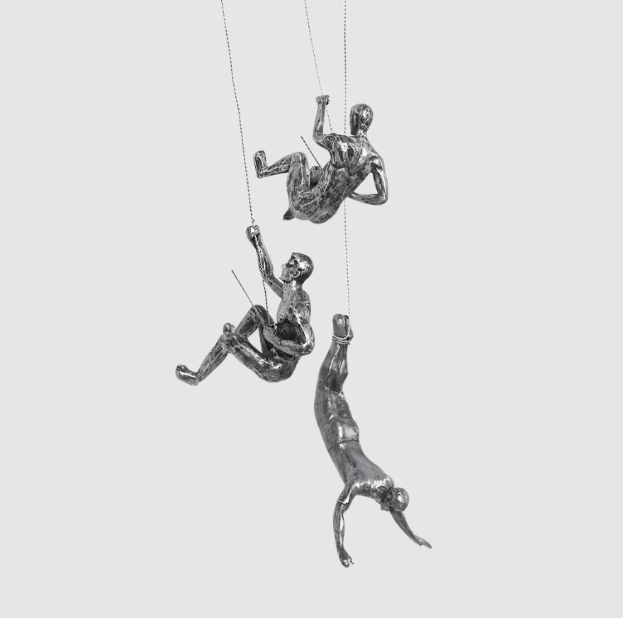 Set d'Art Mural Créatif | Ornement Décoratif d'Homme Grimpant pour Une Esthétique de Vie Unique | Valuna