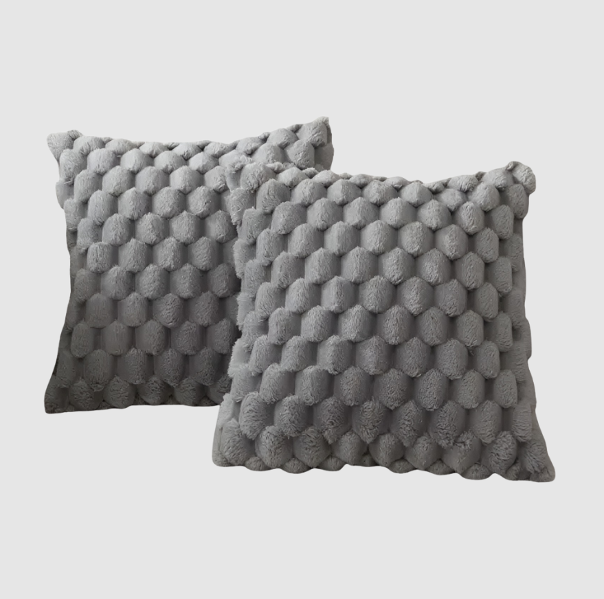 CozyWeave | Coussin Doux Luxueux avec Housse à Motifs Fuzzy | Valuna