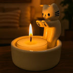 Bougeoir En Céramique En Forme De Chat - Valuna