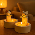 Bougeoir En Céramique En Forme De Chat - Valuna