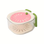 Égouttoir 2-en-1 Rotatif à Deux Niveaux pour Évier & Fruits | Égouttage Intelligente avec Poignée | Valuna