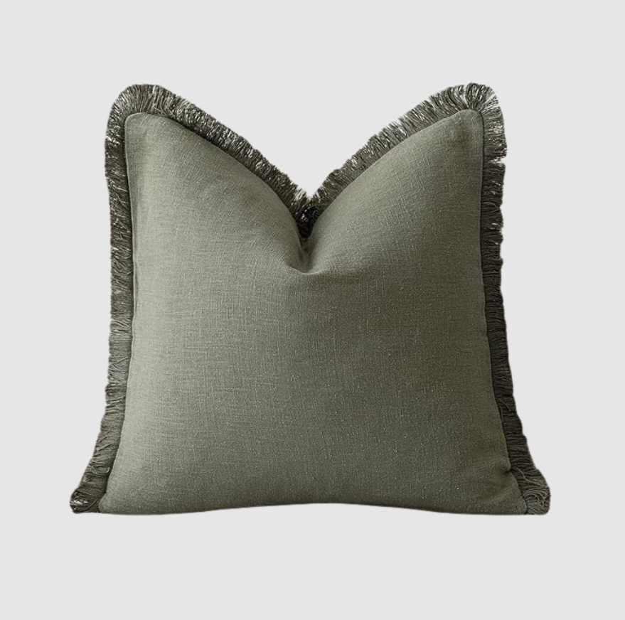 Housses De Coussin En Coton Et Lin | À Volants Nordiques | Valuna