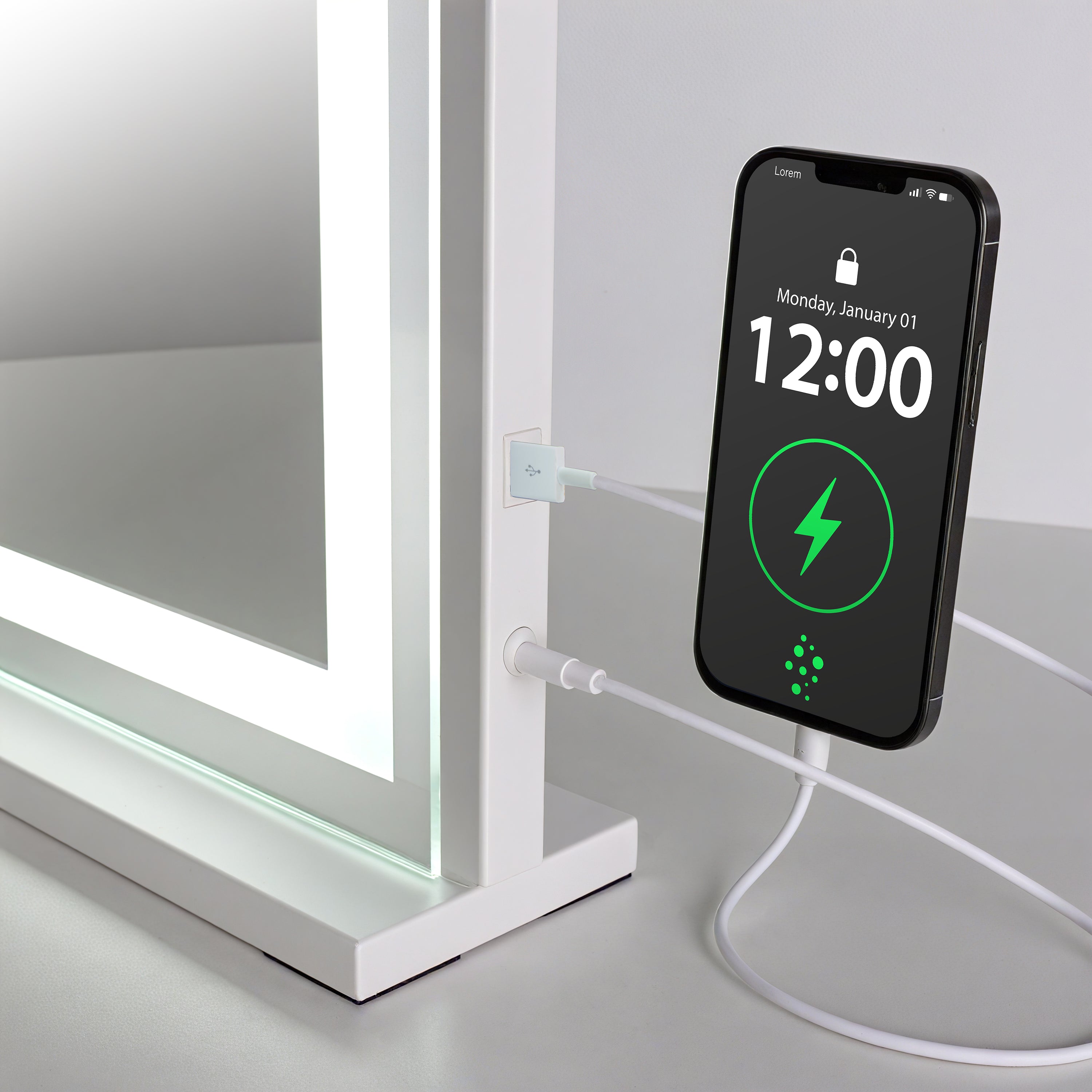 Blush | Miroir de Maquillage 70 cm | Valuna