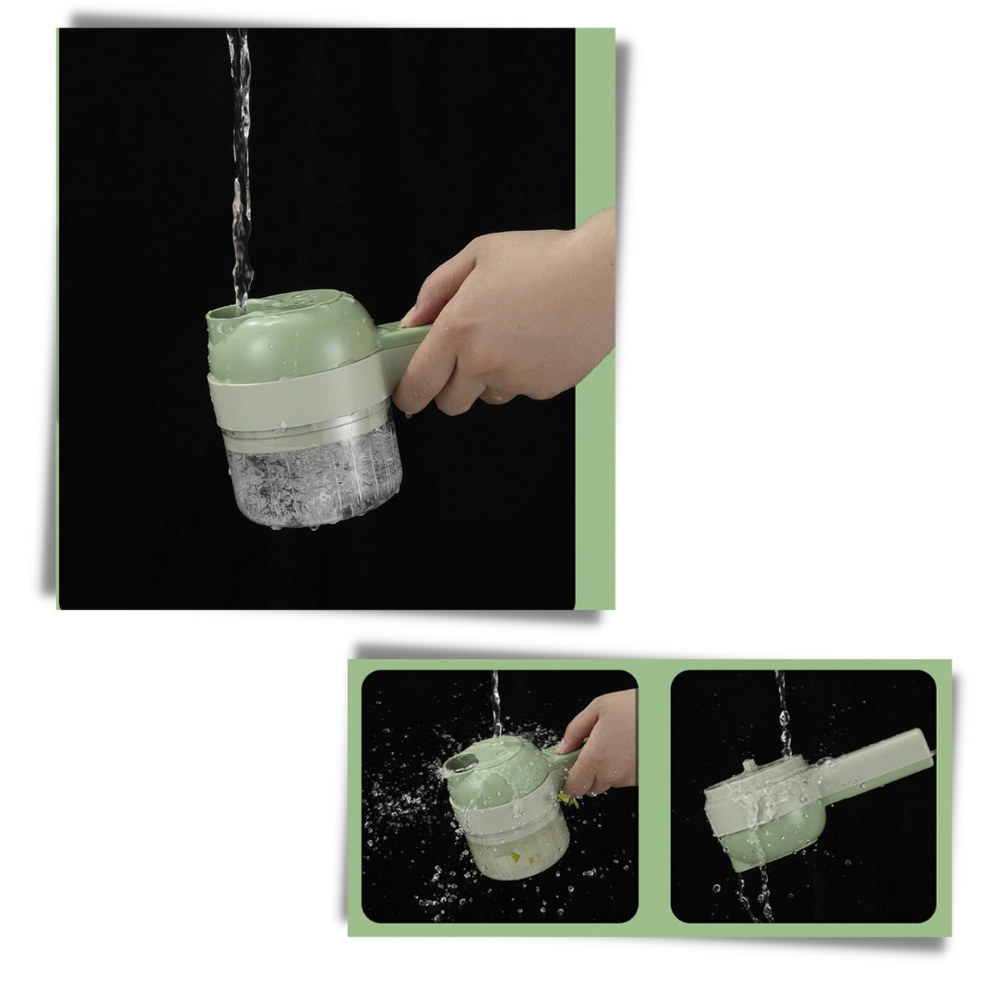 Hachoir Électrique 4-en-1 Sans Fil | Pour Légumes, Herbes, Viande & Sauce | Valuna