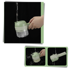 Hachoir Électrique 4-en-1 Sans Fil | Pour Légumes, Herbes, Viande & Sauce | Valuna