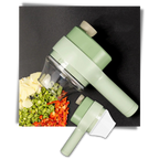 Hachoir Électrique 4-en-1 Sans Fil | Pour Légumes, Herbes, Viande & Sauce | Valuna