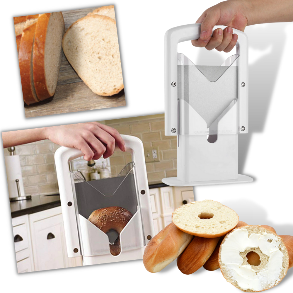 Barbar | Trancheur Portable pour Pain & Bagels, Coupe‑Main Universel | Valuna