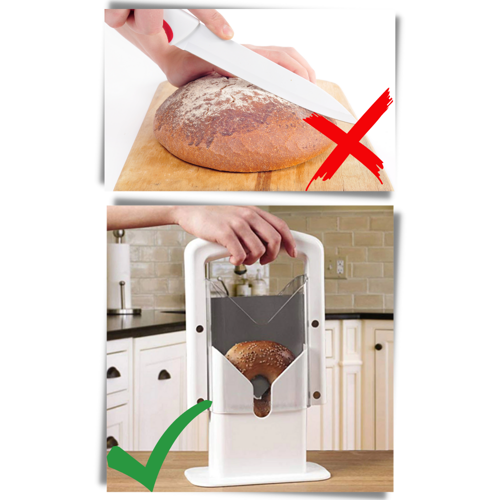 Barbar | Trancheur Portable pour Pain & Bagels, Coupe‑Main Universel | Valuna