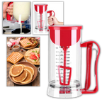 Distributeur de Pâte Électrique sans Fil Mix ’n Pour | Mixeur Portable 1,2 L pour Crêpes, Gaufres & Cupcakes | Valuna