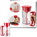 Distributeur de Pâte Électrique sans Fil Mix ’n Pour | Mixeur Portable 1,2 L pour Crêpes, Gaufres & Cupcakes | Valuna