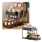 SpiceStack Organisateur | Étagère à Épices Universelle pour Cuisine, Tiroir ou Plan de Travail | Valuna