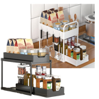 SpiceStack Organisateur | Étagère à Épices Universelle pour Cuisine, Tiroir ou Plan de Travail | Valuna