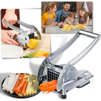 FlexiFry Coupe-Frites en Acier Inoxydable | Trancheuse Manuelle de Pomme de Terre pour Frites Maison Parfaites | Valuna