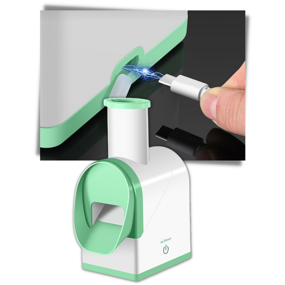 IceStorm Broyeur de Glace Électrique Double‑Lame | Machine à Glace Pilée Sans Fil | Valuna